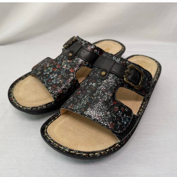 Alegria Shoes - Alegria Kasha Posh Sandal, Black Floral Mosaic, Size EU 41/10.5 US - NEW!